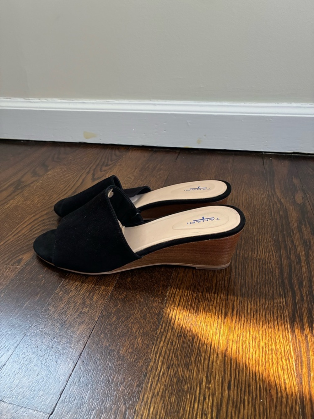 Wedge Suede Mules